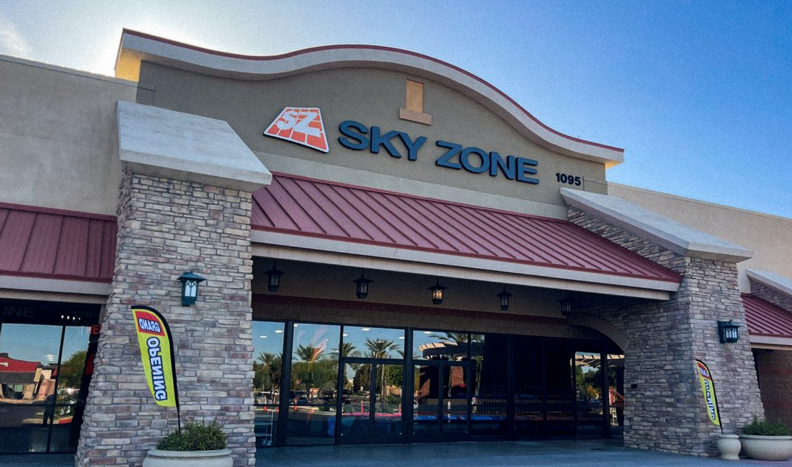Man Watching Children at Sky Zone