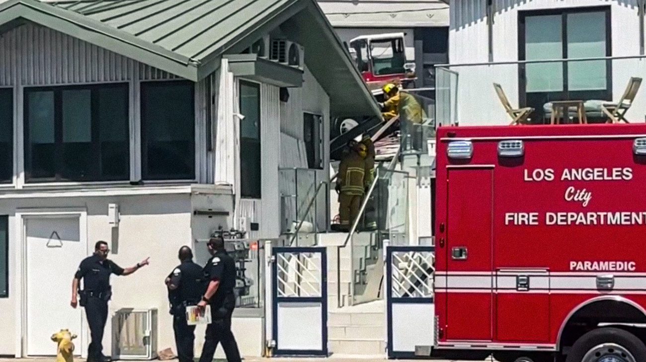 Truck Crashes Into PCH Building
