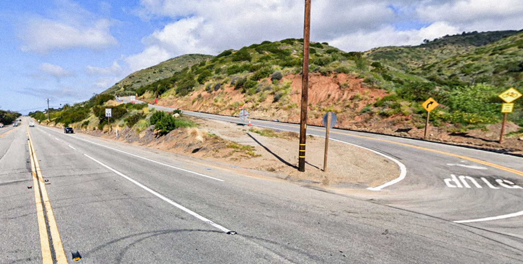 Brush Fire on PCH Near Decker Cyn.