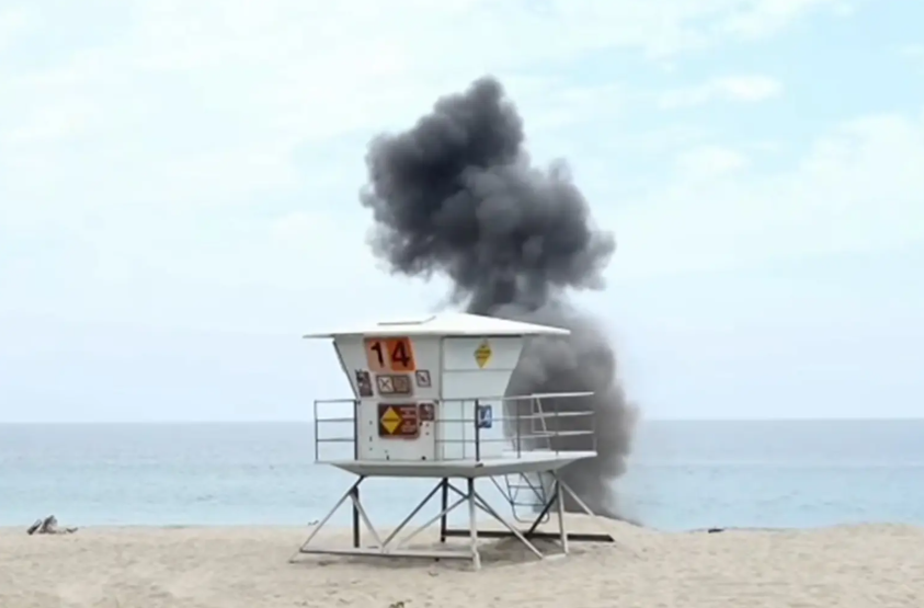 Military Bazooka Detonates on Malibu Beach